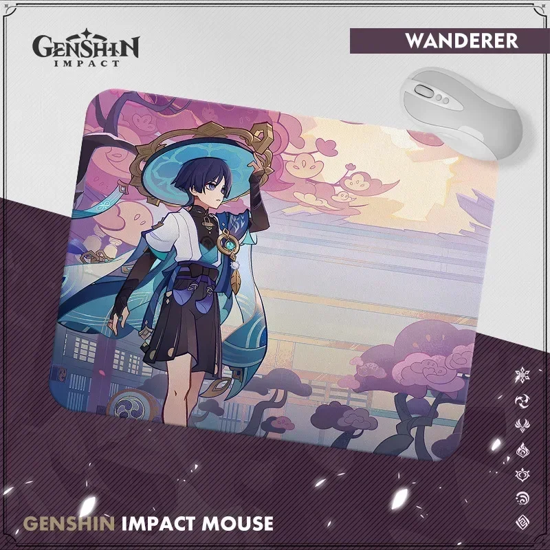 Genshin Impact Mouse Pad Keyboard Pad Computer Desk Pad Hutao Klee Vendi Ganyu