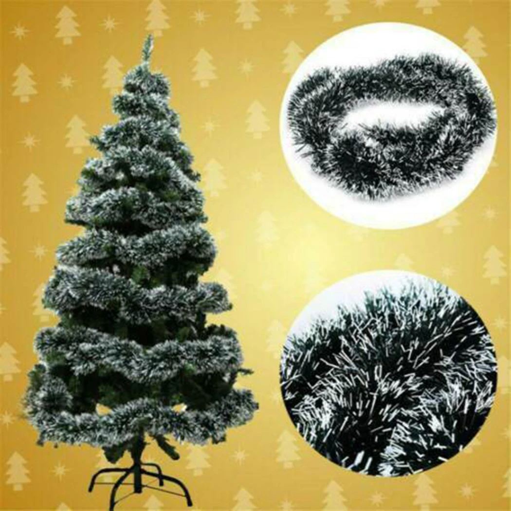 Christmas Decorations Xmas Garland Chunky Tinsel Tree Decor 5PCS 2M Home Party Wedding Decor Strip For DIY Adornment Supplies