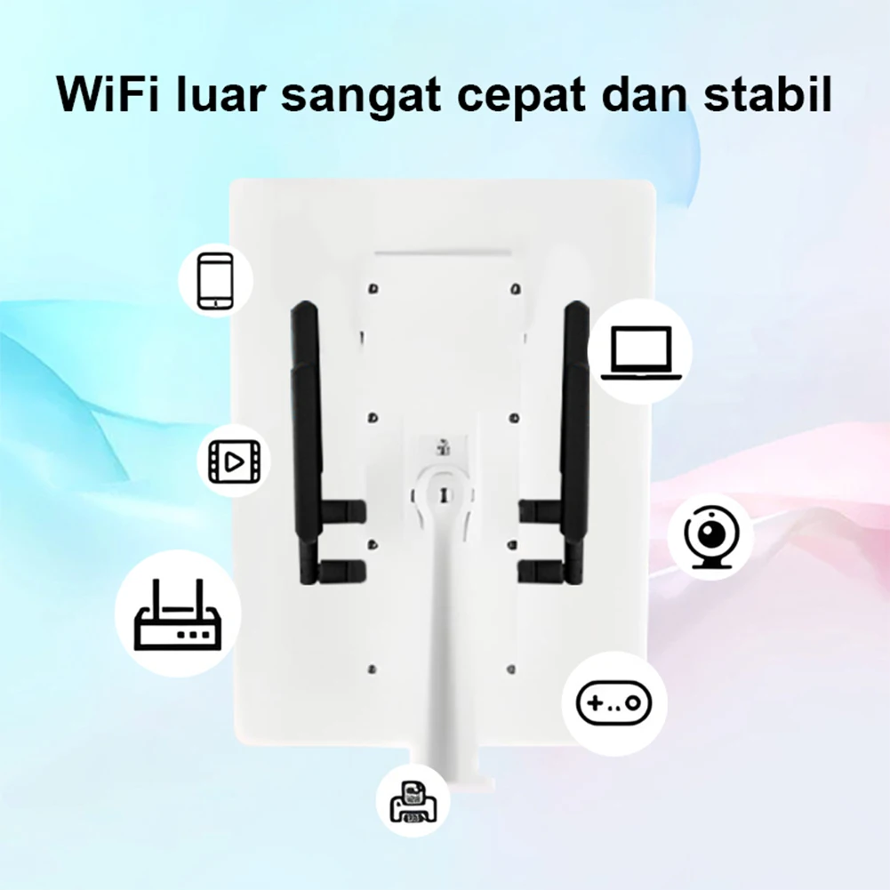 Solar Panel Powered 4G LTE WiFi Router 15W 25600mAh Outdoor Wireless Router 4G LTE Modem Router for Outdoor Security Camera Etc