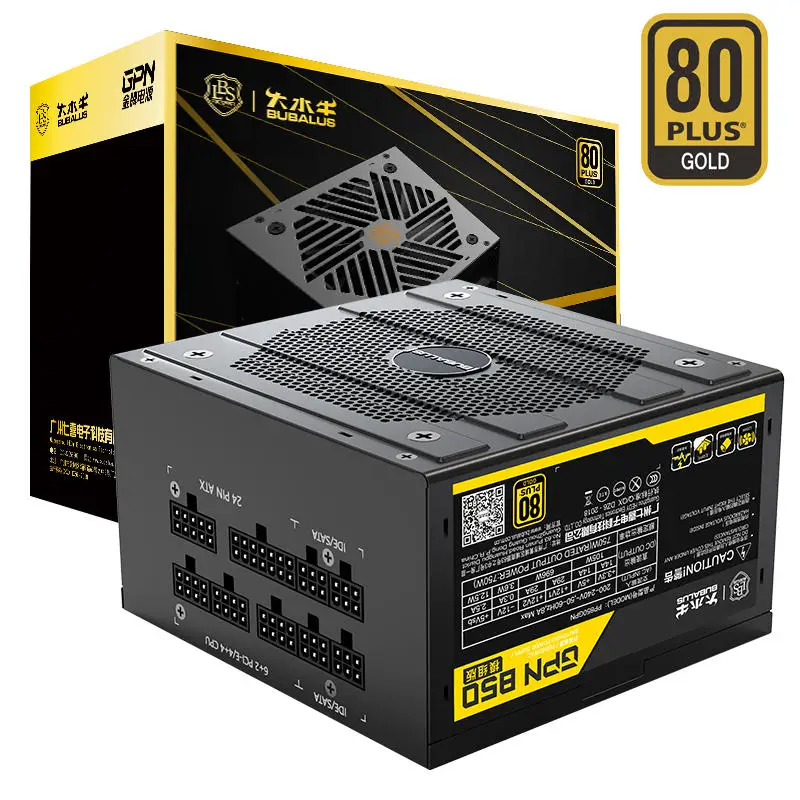 Imagem -04 - Fonte de Alimentação para Jogos Totalmente Modular Suporte a Placas-mãe de Cpu Dupla 80plus Gold Atx Pfc 20 Mais 4pin 750w Psu 650w 120240v