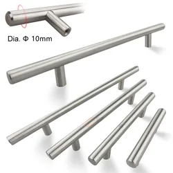 Door Knobs and Handles Stainless Steel Kitchen Door Cabinet T Bar Handle Pull Knob Cabinet Knobs Muebles Handle Cupboard Drawer
