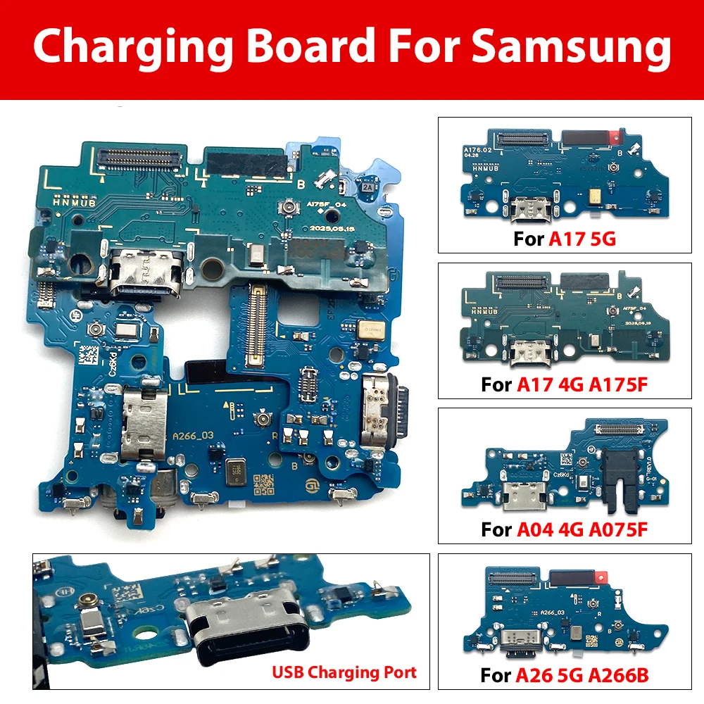 لسامسونج A25 A35 A55 A16 A17 A26 A56 A26 5G A06 A07 4G USB شحن ميناء Mic موصل هيكلي مجلس فليكس كابل إصلاح أجزاء #1