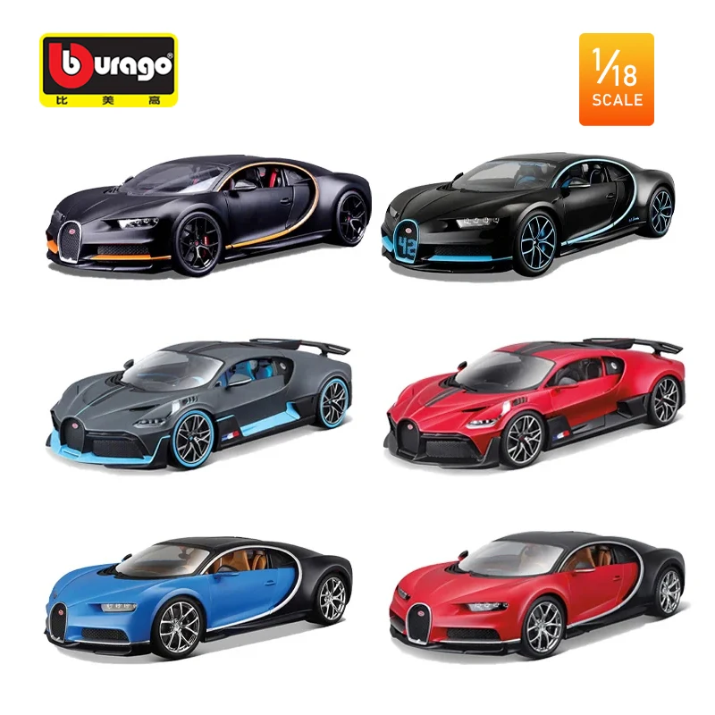 Bburago 1:18 Bugatti Bolide Bugatti Chiron Sport Bugatti Divo Alloy Miniature Diecast Model Sports Car Toy Collectible Kids Gift