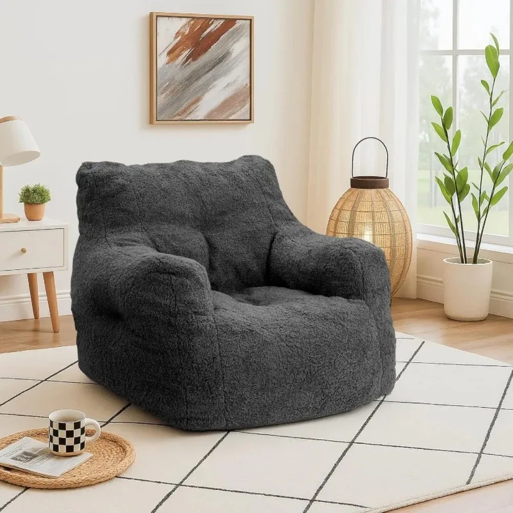 كرسي مطبخ منزلي مع حشو، أريكة بين باج مع حشوة ناعمة معنقدة، أريكة رقيقة وكسولة، كراسي بين باج مريحة ومريحة #1