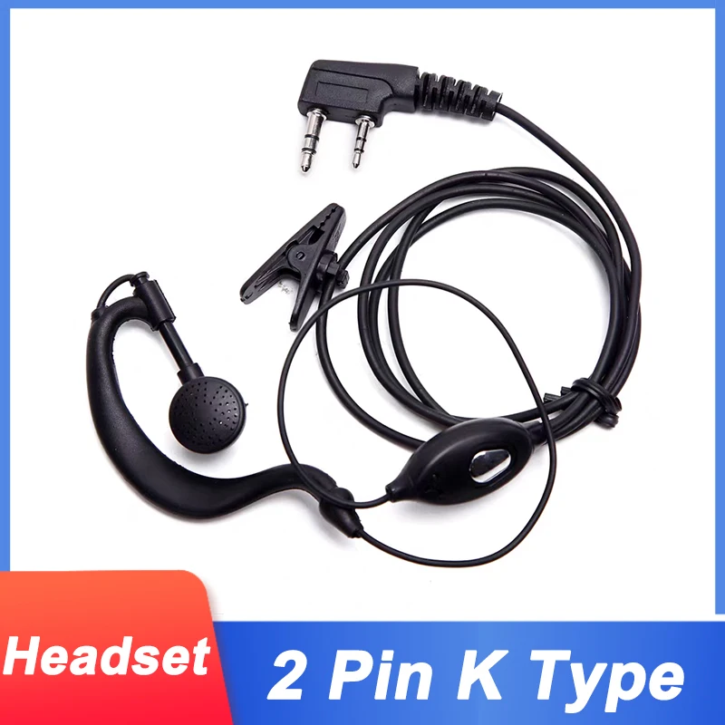 

Гарнитура для рации с K-разъемом для Baofeng UV-5R BF-888S UV-16 UV-5RH UV-20 QuanSheng UV-K5 UV-K6, аксессуар для двухсторонней радиосвязи