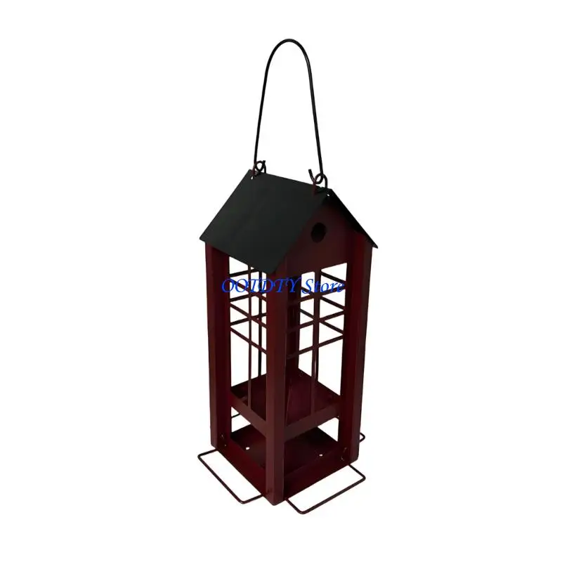 367A Permanent Metal Wild Bird supplier With Viewable Panel And Weatherproof Top For Backyard Placement