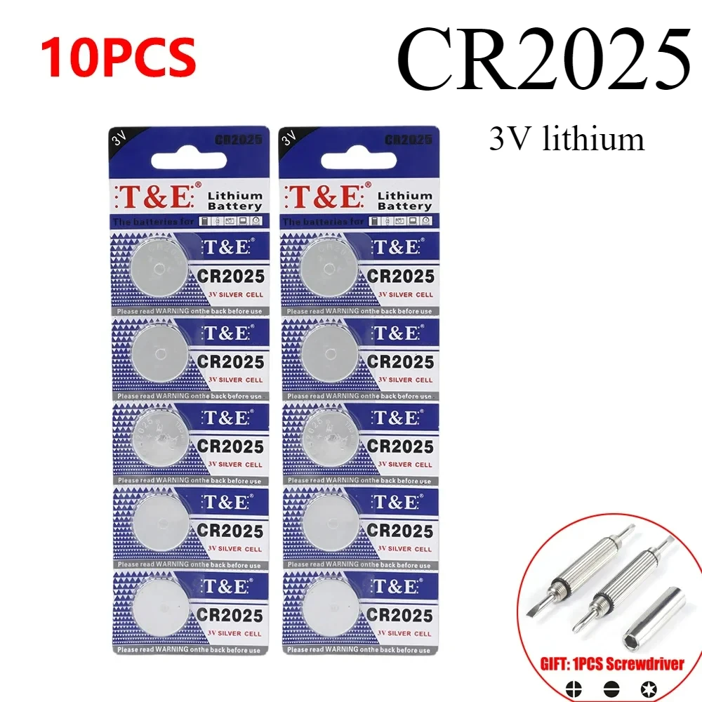 2-50pcs CR2025 CR 2025 3V Lithium Battery DL2025 BR2025 KCR2025 For Car Remote Control Watch Motherboard Scale Button Coin Cells