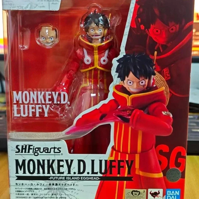 Bandai S.H.Figuarts SHF One Piece Monkey D Luffy Future Island Egghead Аниме Фигурка Модель Игрушки
