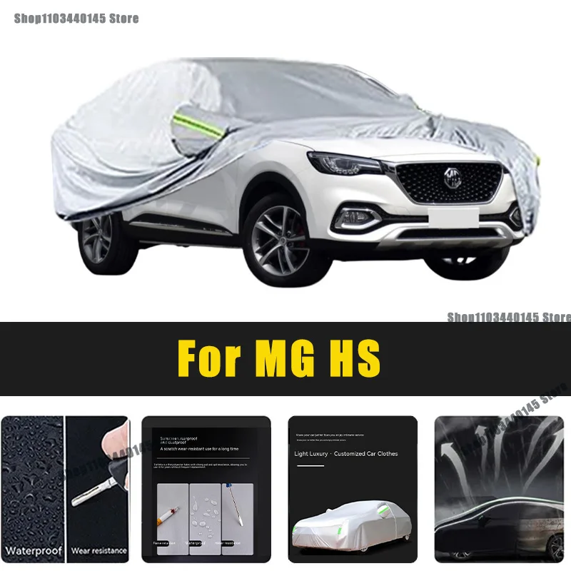 

Full Car Covers Outdoor Sun UV Protection Dust Rain Snow Oxford cover Protective For MG HS Accessories car umbrella