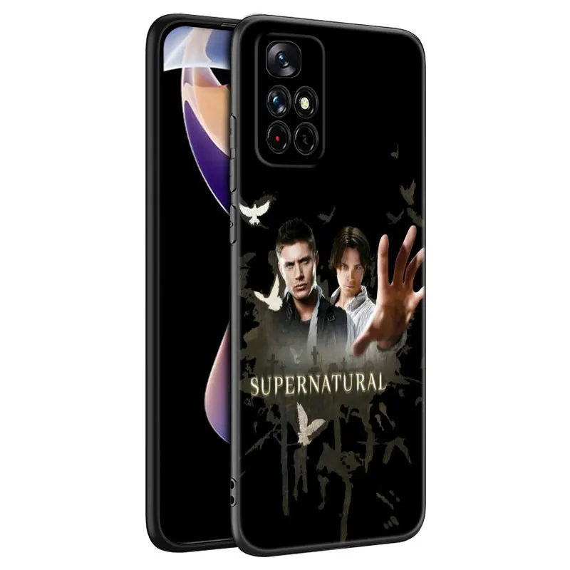 Supernatural Tv Show Phone Case For Xiaomi Redmi Note 10 11 11S 12 4G 8 9 11E 11T Pro Plus 10T 5G 8T 9S 10S 12S Black Cover