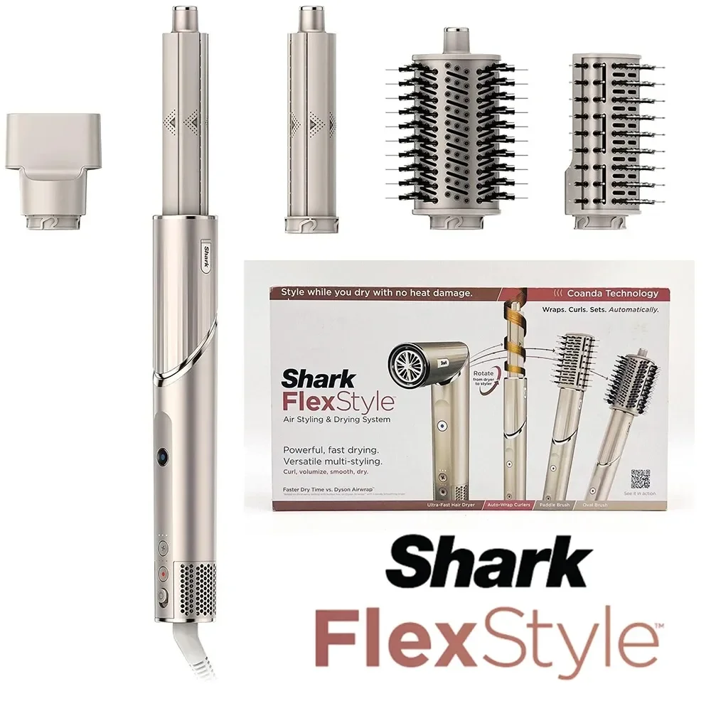 Professional Shark FlexStyle Negative Ion Hair Dryer&Airwrap Powerful Blow Dryer Brush & Multi-Styler Hair Curlers Styling Tools