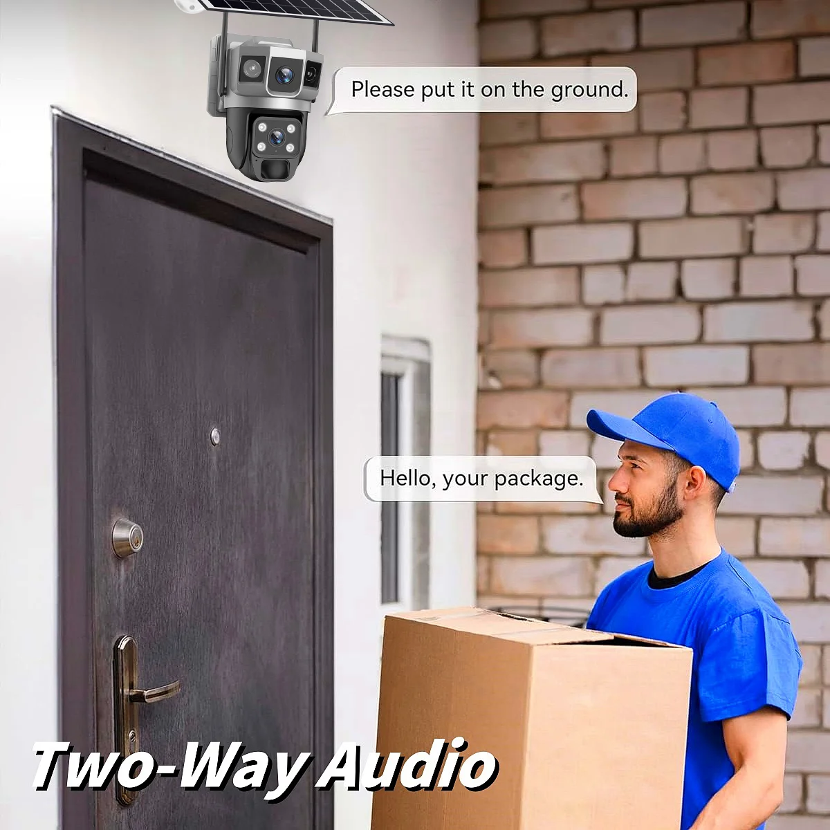 Telecamera solare esterna impermeabile HD visione notturna PIR rilevamento umano scheda SIM 4G CCTV12 MP IP telecamere di sorveglianza di sicurezza domestica