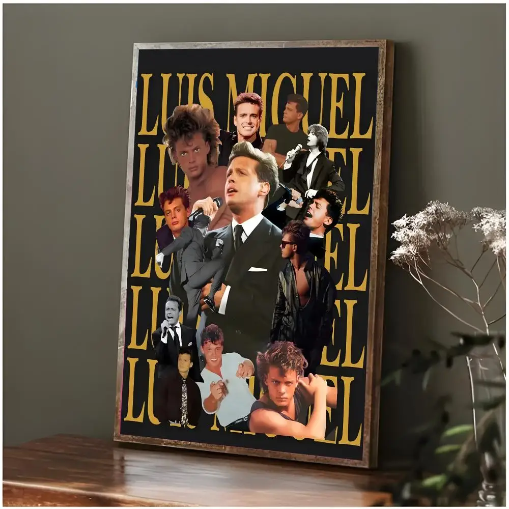 Latin Singer L-Luis Miguel El Sol De Mexico Poster Modern Wall Art Bedroom Living Room Print Unframed