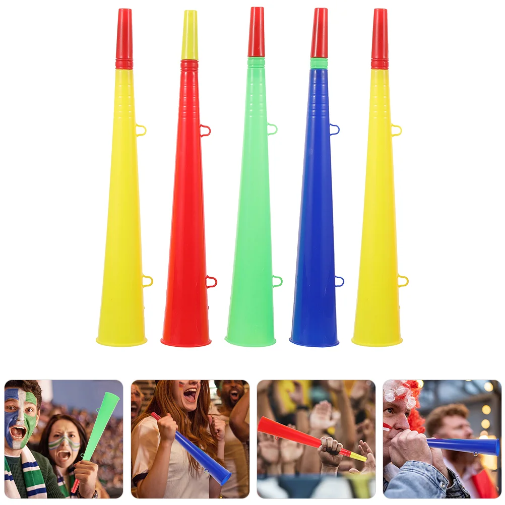 5 Pcs Plastic Speaker Noisemakers Party Horns Air Football Toy Trumpet for Game Child