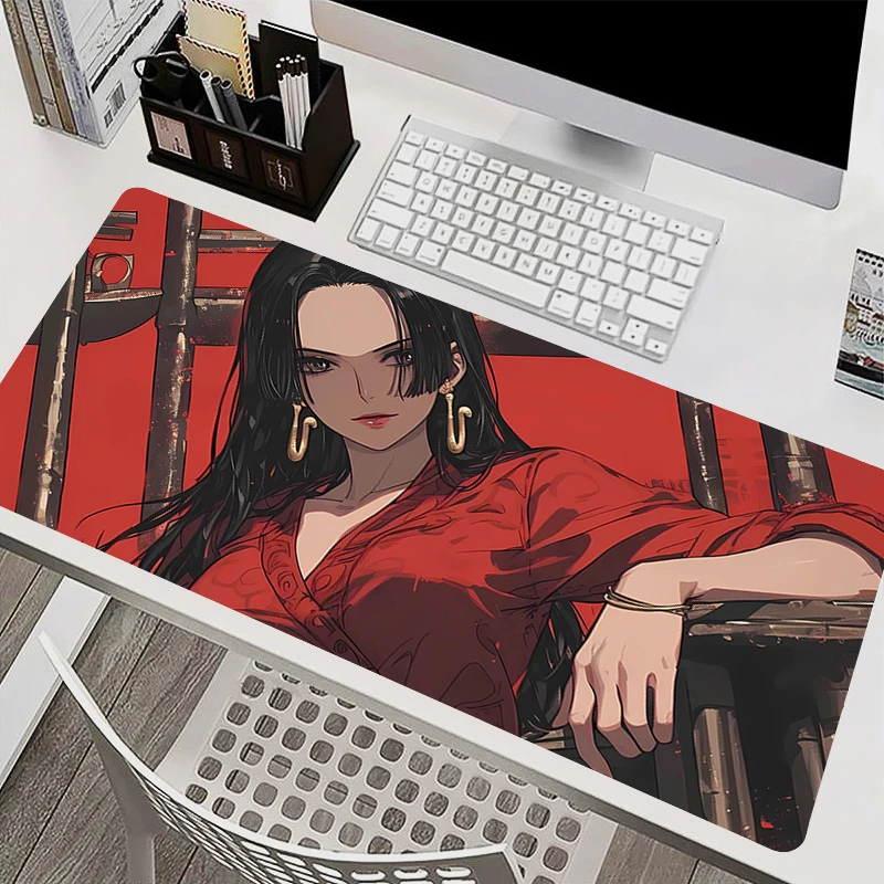 

Mousepad Laptop Mouse Pad Office PC Accessories Keyboard Pad Rubber Cup Mat Soft One Piece Boa·Hancock Mouse Mat Large Desk Mat