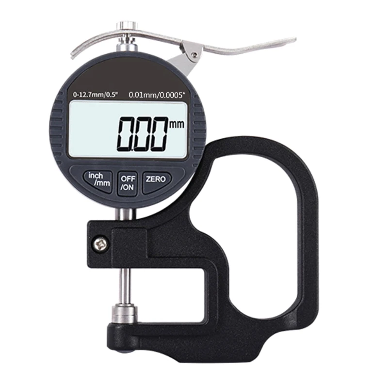 Digital Thickness Gauge 0.01Mm Accuracy Portable Electronic Percentage Thickness with Precise LCD Display