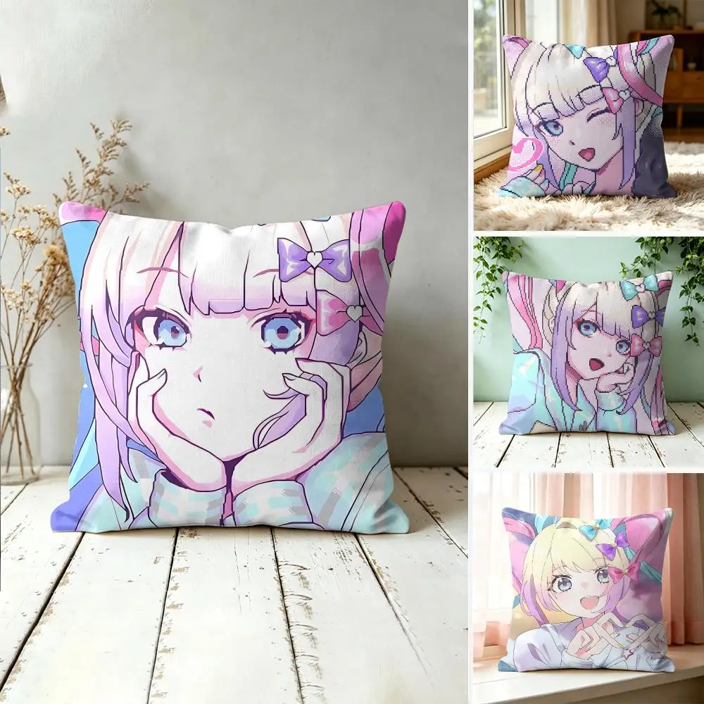 N-needy Girl Overload Cushion Cover Square Decorative Throw Pillow 40x40cm For Sofa Bedroom Living Room Home Decor