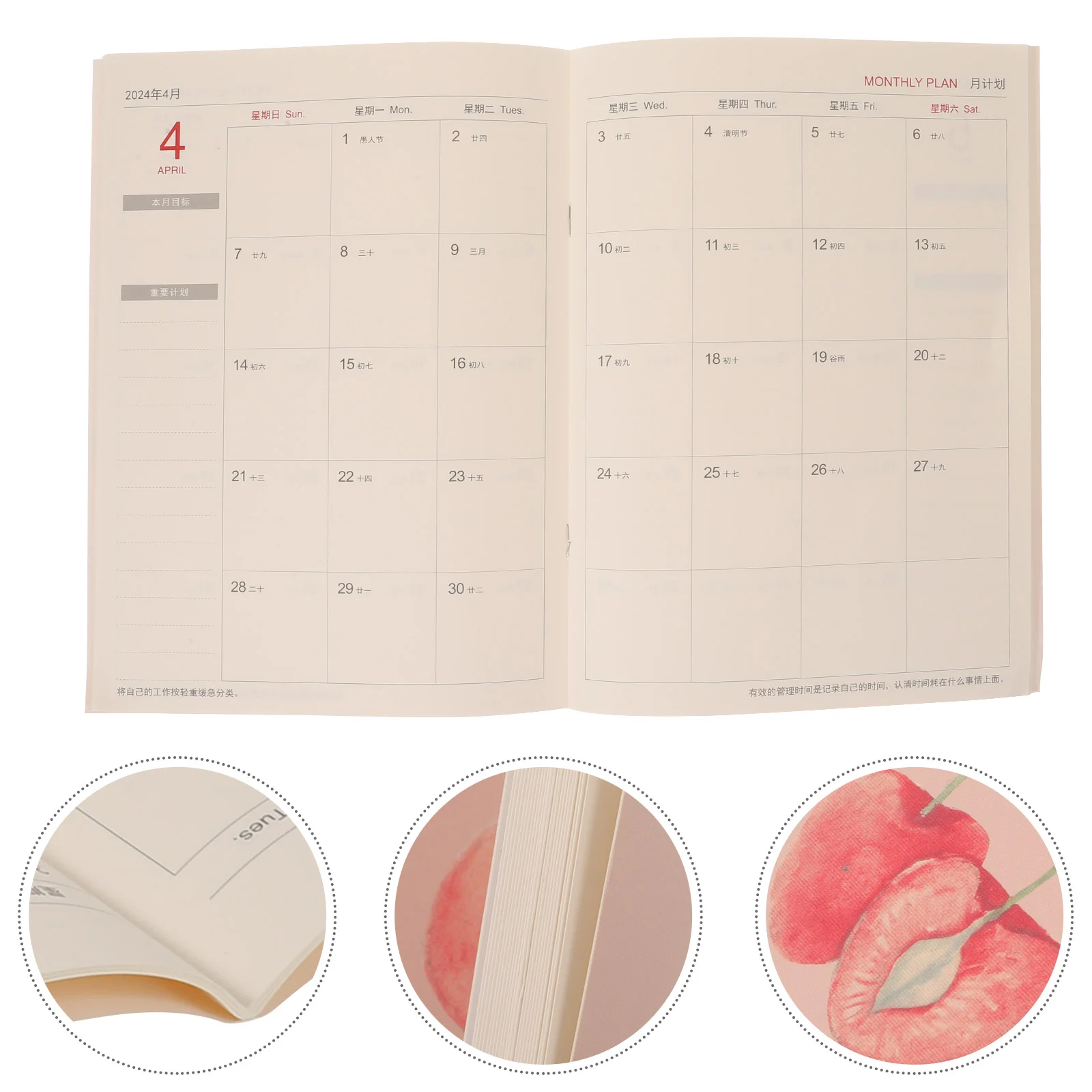 Calendar Planner Children 2023 Book Multi-function Budget Paper Notebook Academic