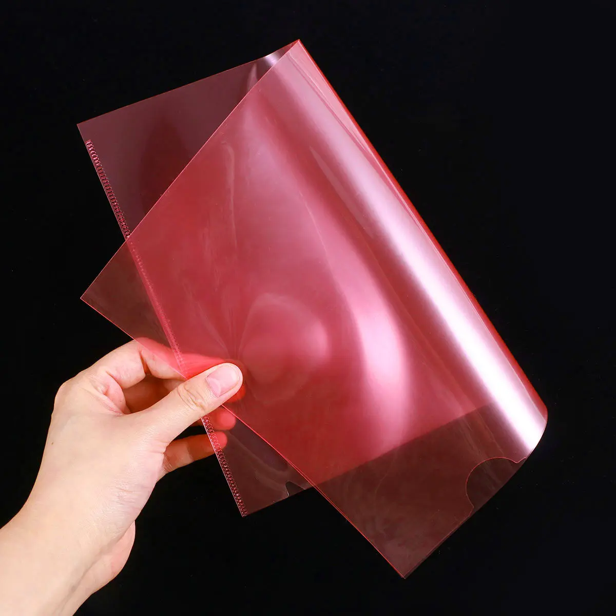 

30Pcs Clear A4 Transparent Folder L Type Plastic Document Holder Convenient Professional Office School Filing Storage