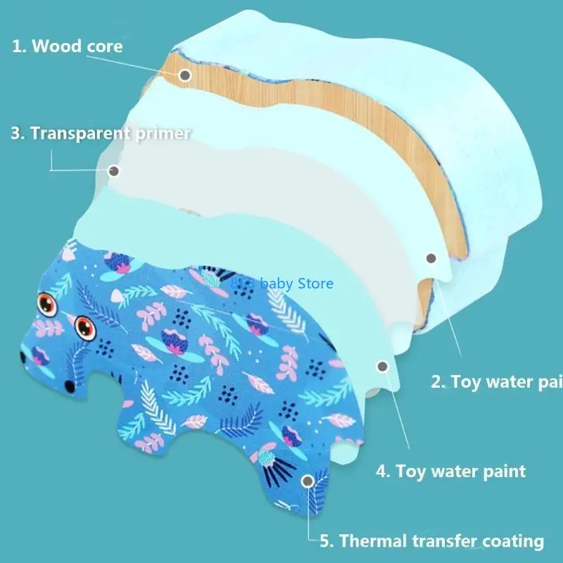 29ee Animal Stacking Blocs Kindergarten pour enfants âgés 3+ École Fun Animal Balance Puzzle Puzz