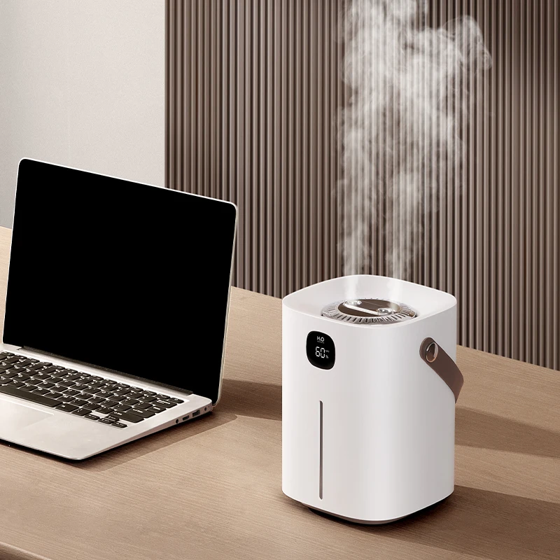 OEM Wireless Mini Humidifier 2l Double Spray Nozzle Portable Rechargeable Desktop Air Humidifier