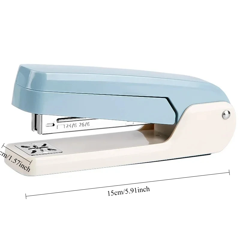 1 pièce 360 °   Agrafeuse rotative avec dissolvant d'agrafes, agrafeuse robuste pour le bureau à domicile, grande capacité et pochette solide