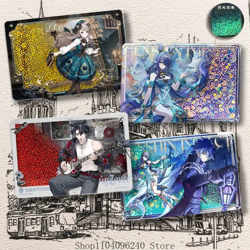 

Genshin Impact Flins Wriothesley Lynette Flins Cosplay Wanshi Mingjue Noan Acrylic Flowing Sand Mahjong Souvenir Gift