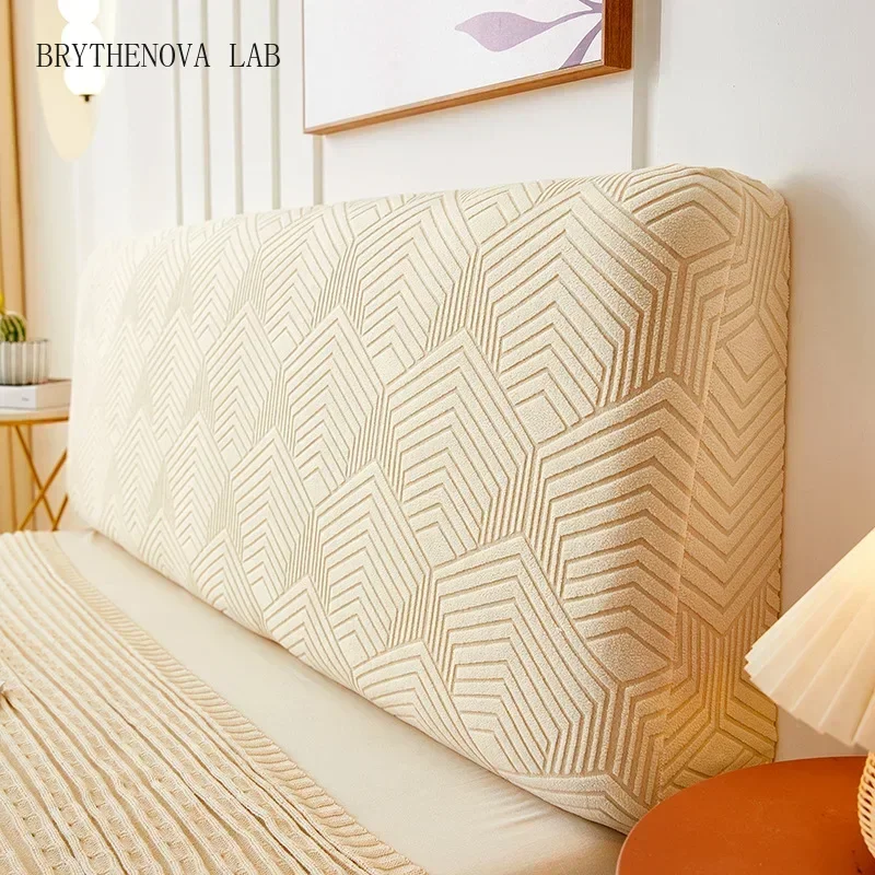 Elastic Jacquard Bedhead Cover Spandex All-inclusive Bed Head Covers Dust-proof Back Bed Protector Bedroom Decor 6 Sizes