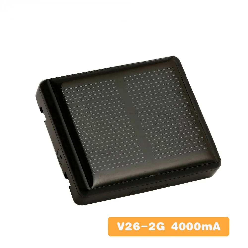 V26/V24 GPS Tracker Solar Power Charger Waterproof Pet GPS Tracker Location Locator Anti-lost for Farm Horse Sheep Cow Tracker