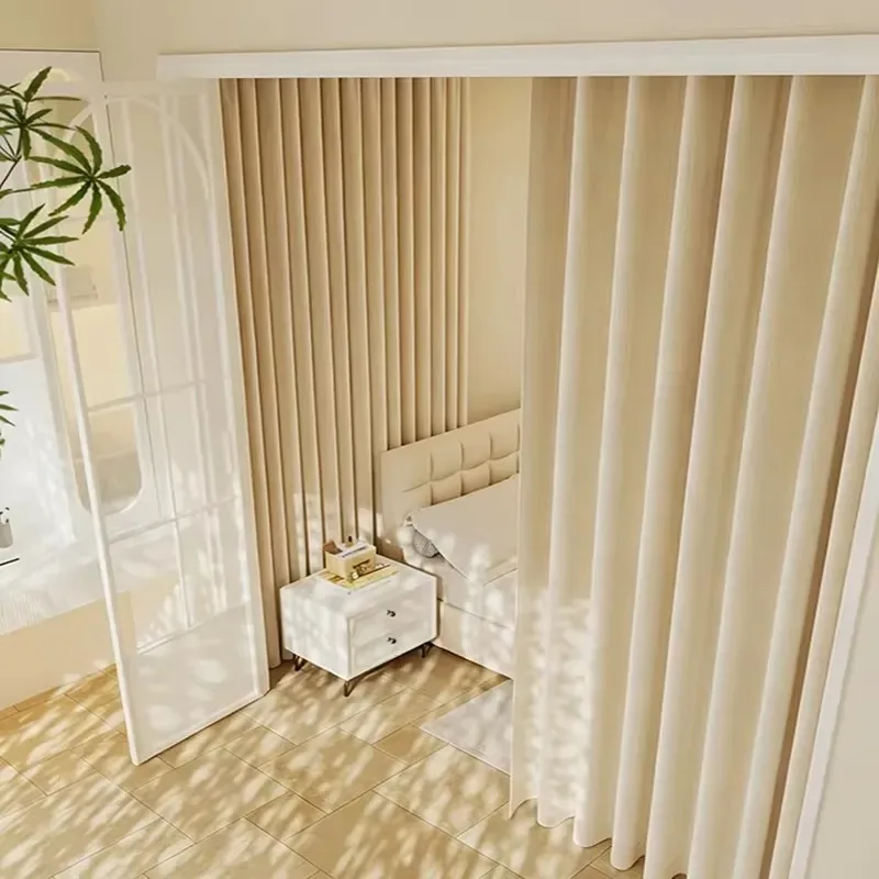 Hotel Engineering Fireproof Blackout Curtains 1400gsm Heavy Duty Polyester Linen Thermal Insulation Wear Resistant