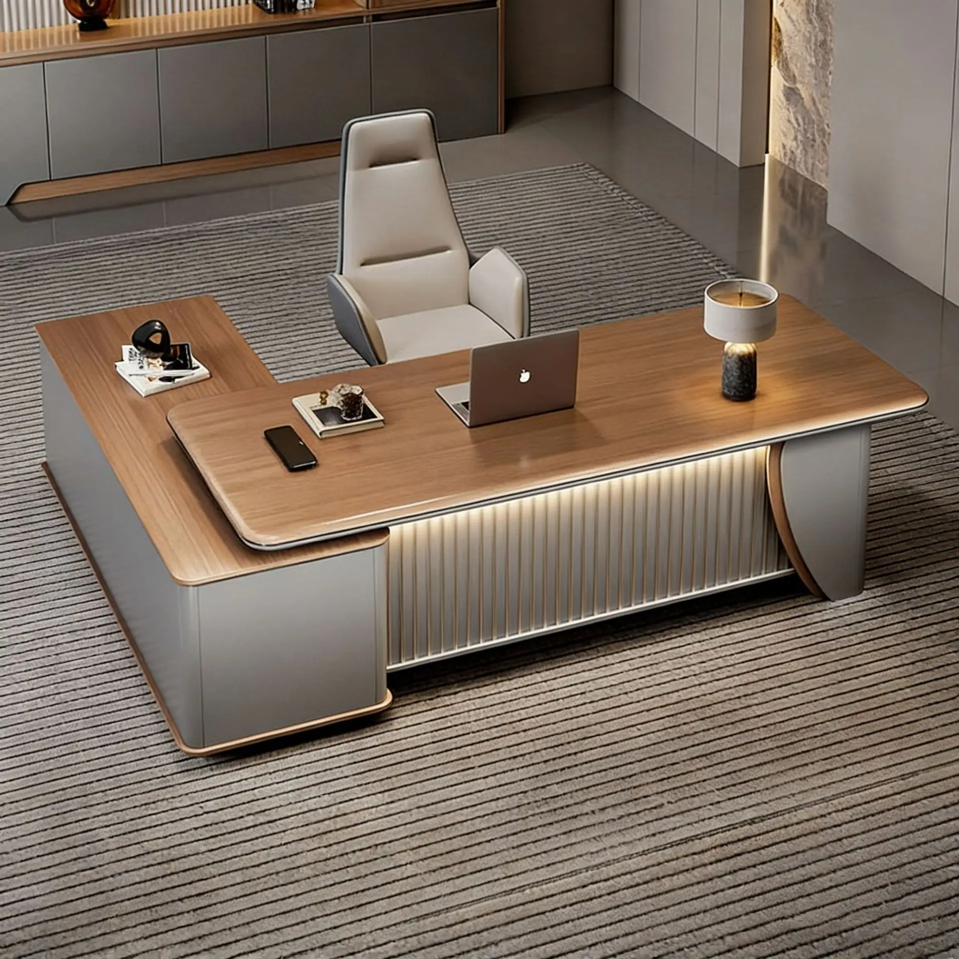 Boss table, desk, simple and modern general manager, high-end small supervisor, president's office furniture, table and chair co