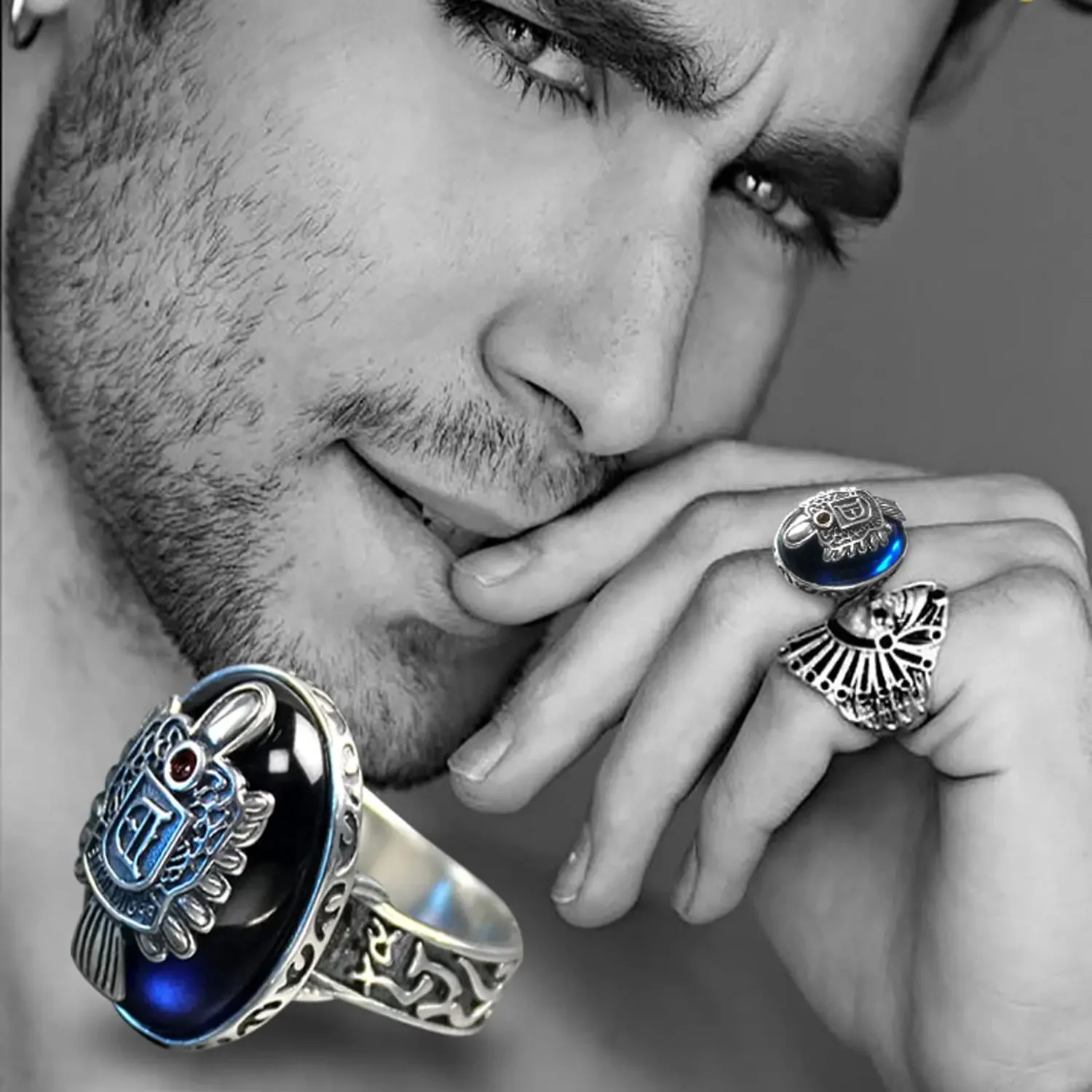 يوميات مصاص الدماء الدائري ملصق مجموعة مجوهرات خمر ديمون ستيفان سلفاتوري الشمس الأسرة يوميات مصاص دماء كريست خواتم