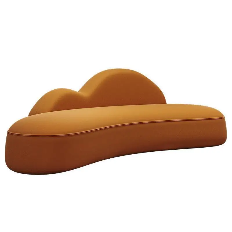 Combinación de mesa de centro de sofá de recepción de salón de oficina moderna de lujo ligero, ventas de salón de belleza