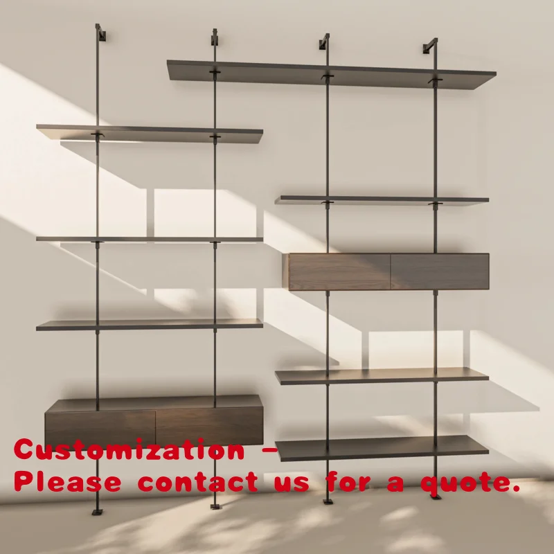 

Изготовленная на заказ металлическая настенная полка из нержавеющей стали, подвесной кронштейн, мебель для кофейни, стеллаж для хранения, полочный модуль.