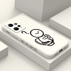 Mech Bear Phone Case For Xiaomi Redmi Note 13 12 12S 11 11S 10 10T 10S 9 9S 8 7 Pro Plus 4G 5G Liquid Silicone Cover