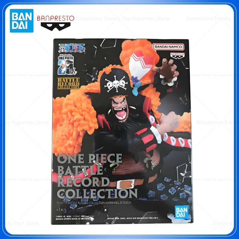 Figura de Acción Original de Bandai, en Existencia, Banpresto Anime One Piece Brc Battle Moment, Barbanegra, Marshall D. Teach, Modelo de Juguete de Regalo DT
