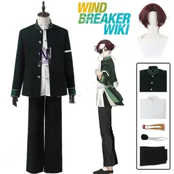 Anime Hayato Suo Cosplay Costume Wig School Uniform Eyepatch Earrings Bofurin Haruka Sakura Halloween for Women Men Hot Sale