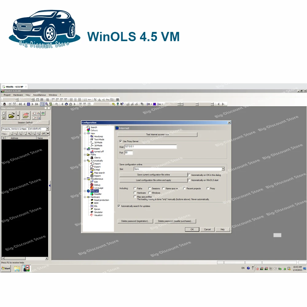 New WinOLS 4.51 With Plugins Auto ECU Chip Tuning Software VMWARE+ecm TITANIU+immo too+ ecu remapping lessons send by USB