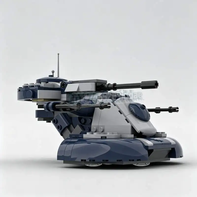 244PCS Armored Assault Tank AAT Sci Fi Combat Vehicle MOC Custom Puzzle Building Blocks DIY Assembly Creative Warfare Model Gift