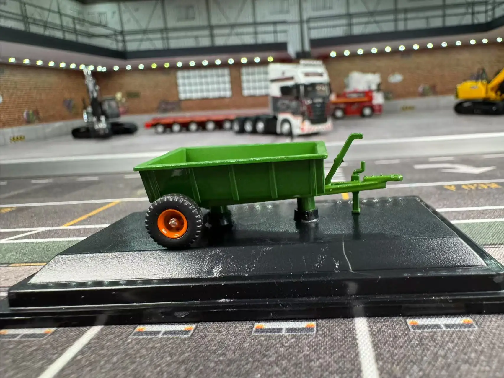 دييكاست أكسفورد 1:76 مقياس مزرعة مقطورة الطراز القديم فريد سبيكة سيارة نموذج تحصيل لعبة هدية تذكارية عرض حلية