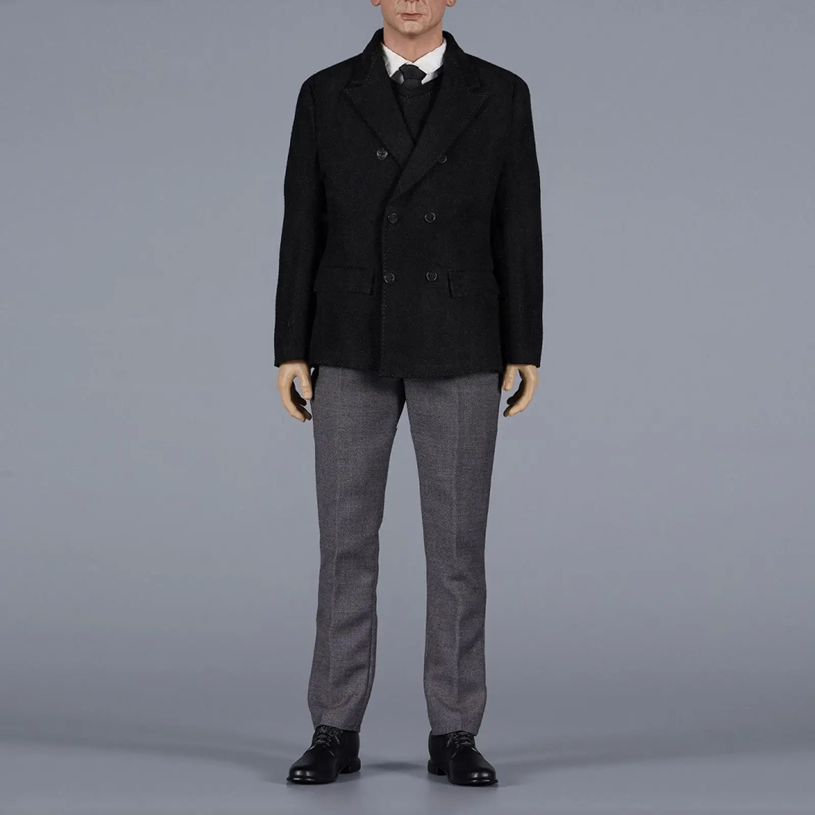 

1/6 Male Clothes, Pants, Men's Coat, Sweater with Tie, Accessories Costume White Shirt, 12 inch Action Figure Clothing Set