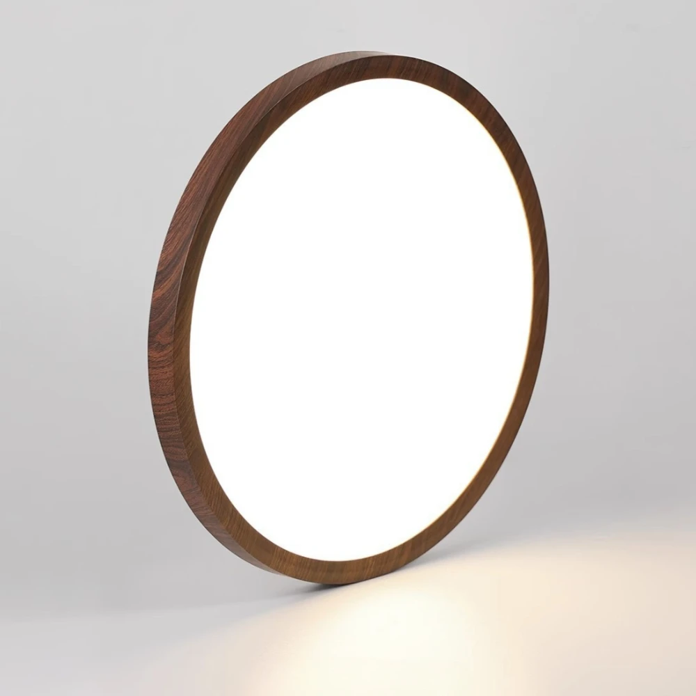 Nordic Modern 3cm Ultra-thin Ceiling Lights Wood Grain Living Room Led Lamps Dimmable Bedroom Indoor Lighting Kitchen Home Decor