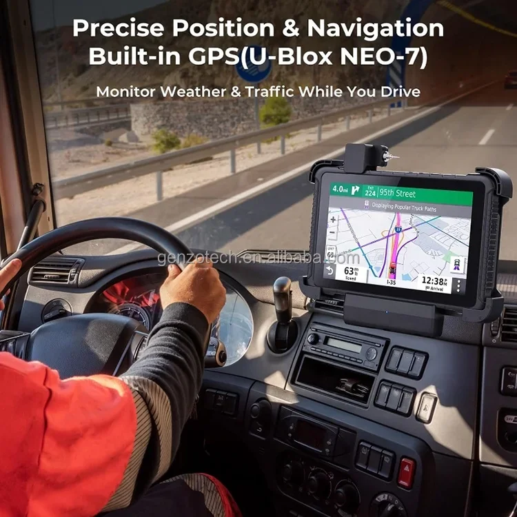 متجر Genzo 10 سنوات قديم مطور 8 بوصة JASPER LAKE N5100 كمبيوتر لوحي صناعي ويندوز 10 نوافذ تابلت متينة