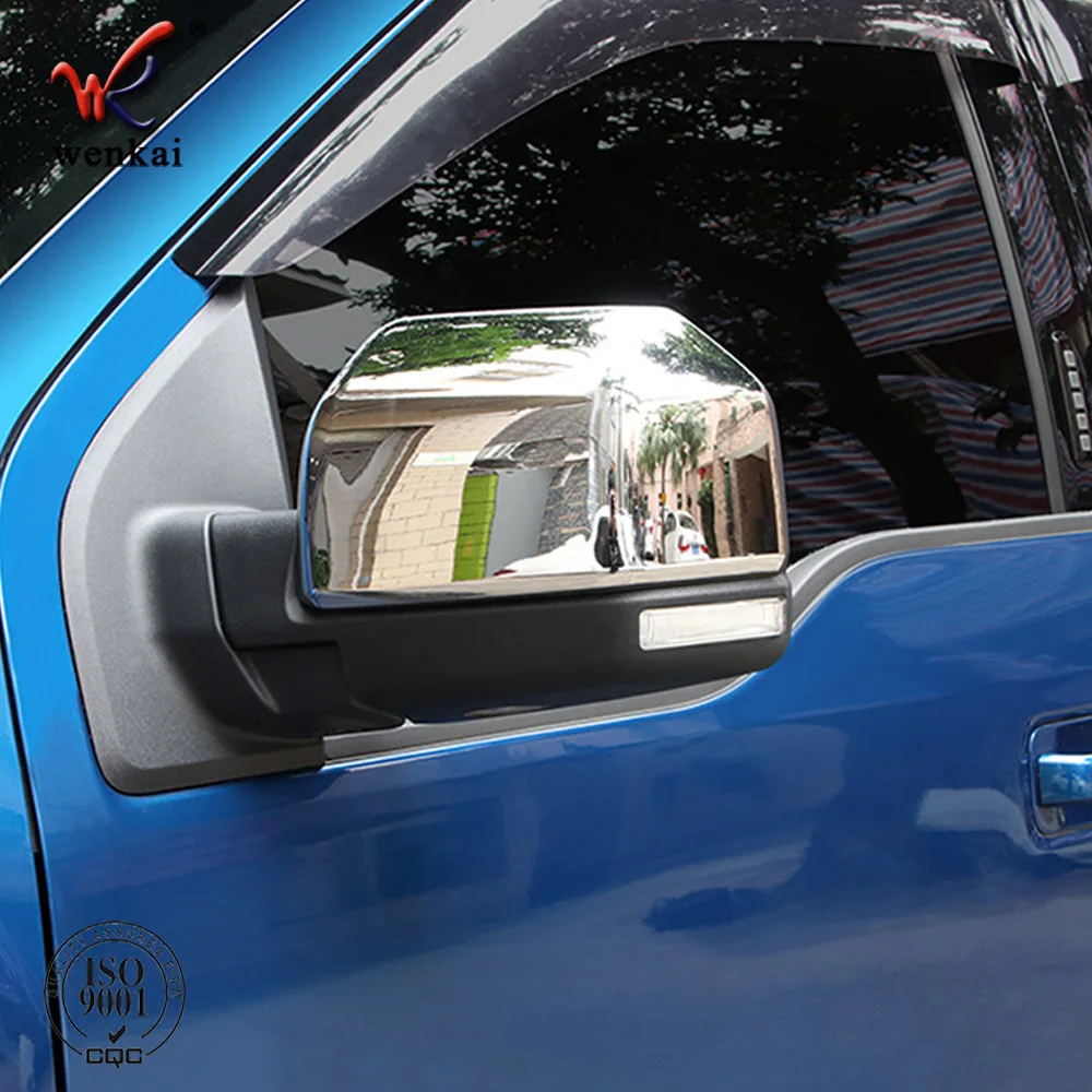 

Car Rearview Mirror Cap for Ford F150 F-150 4DR 2015-2019 Side Door Rear View Cover Trim Car Accessories Chrome