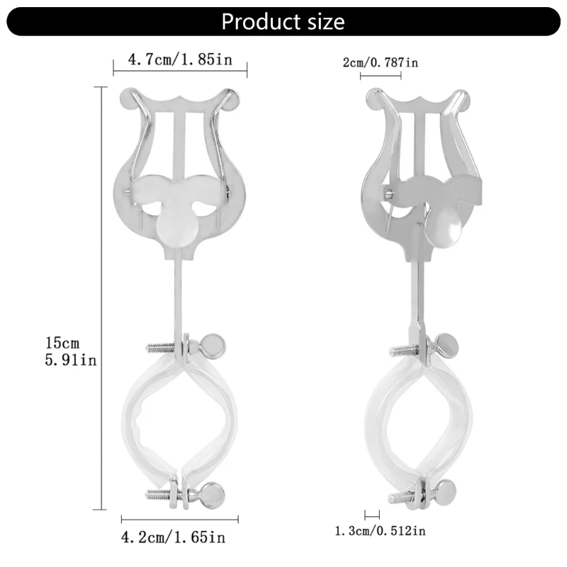 Multifuntional Clarinet Music Clip Clarinet Sheet Music Clip Stand for Secure Sheet Music Display during Performances
