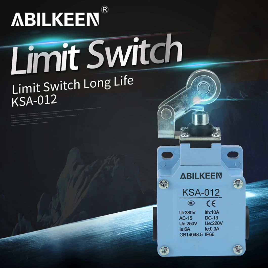 

ABILKEEN Factory Supply KSA-012 роликовый рычажный концевой выключатель, Высокочувствительный Плунжер, дорожный концевой выключатель 10 А 250 В