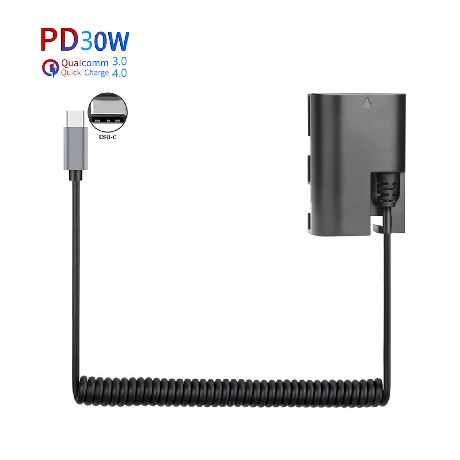 PD USB-C LP-E6 LP-E6N Dummy Battery DC Power AC Adapter For Canon EOS 5D 6D 7D 60D 70D 80D 90D Mark II III IV 5DS R  Camera