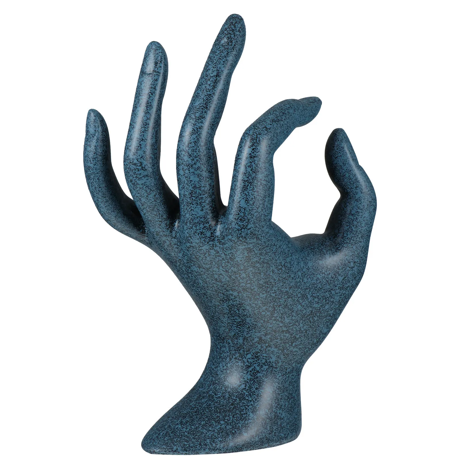 1Pcs Hand Shaped Jewelry Display Holder Resin Ring Bracelet Watch Stand Shop Window Organizer Space Saving Removable Display