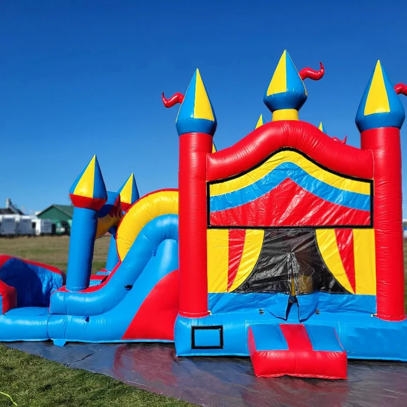 

Factory Price Children's Inflatable Castle Trampoline with Slide High Quality and Low Price