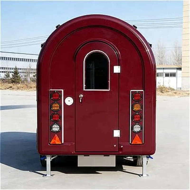 Mini Mobile Food Trailer – Small Food Truck for Startups with Cooking Space, Storage and Towable Design for Festivals